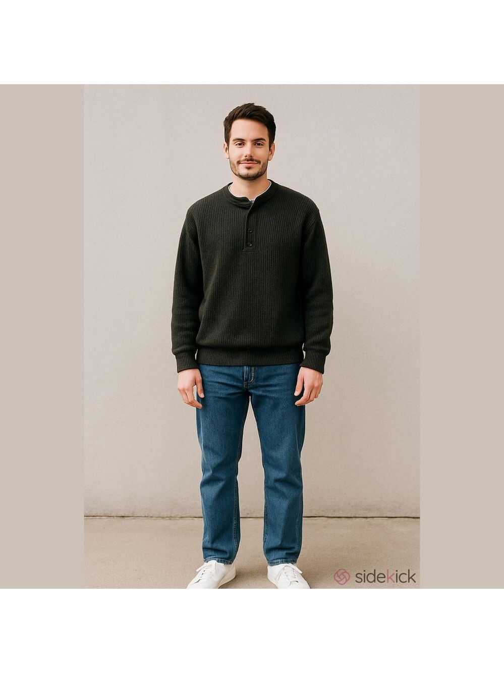 Retro 90's Men's Northern Elements Forest Green Ralphcore Sweater Size M